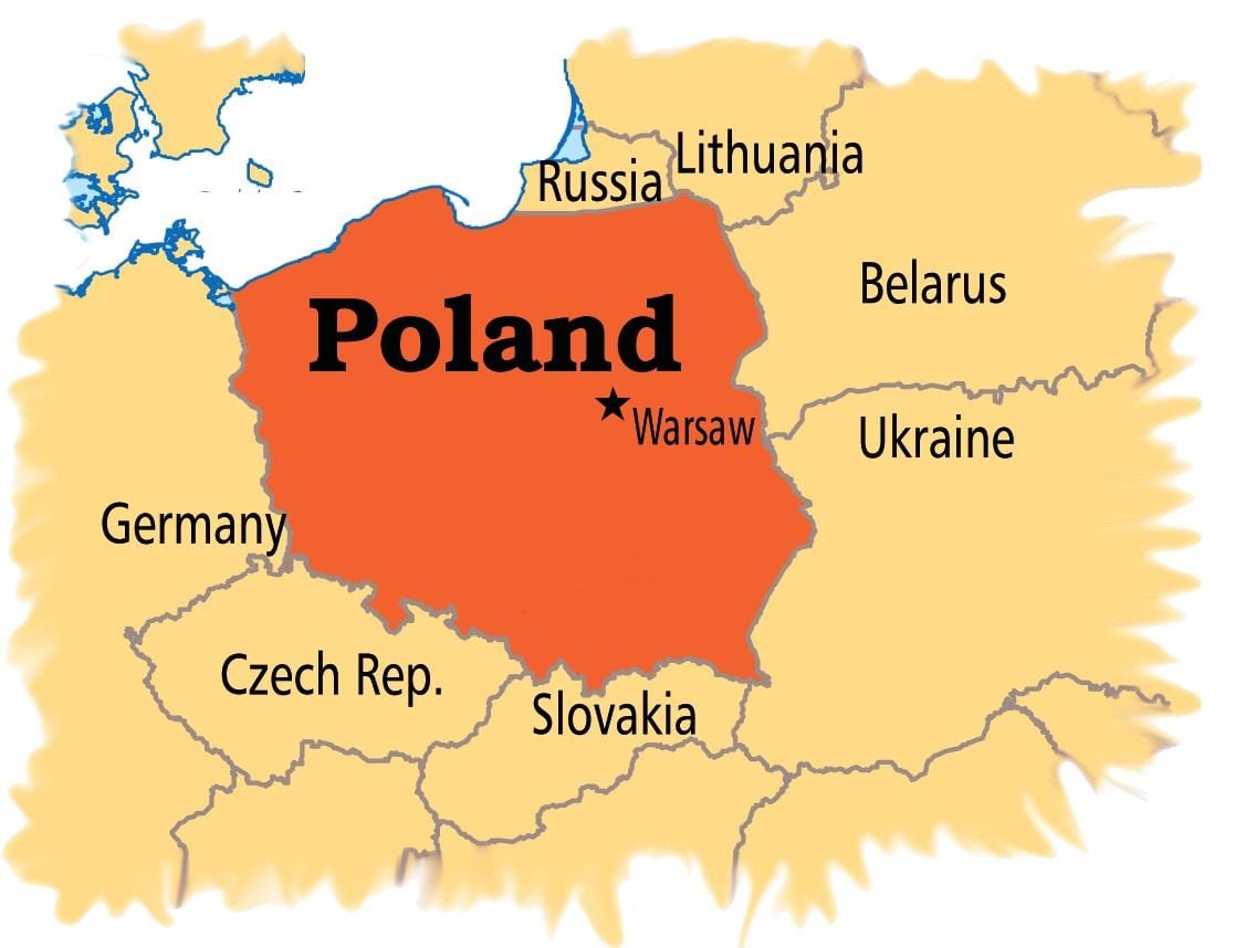 Varsavia nella mappa