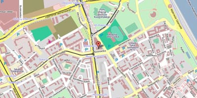 Mappa della città vecchia di Varsavia, polonia