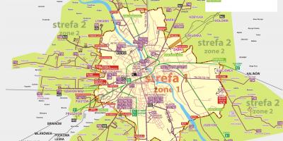 Mappa di Varsavia bus 